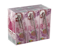 Batido con sabor a fresa PRODUCTO ALCAMPO 6 x 200 ml.