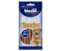 Snacks de pollo con biotina BIOZOO MASCOTAS Bolsa de 200g.