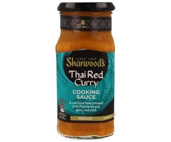 Salsa de curry rojo SHARWOOD'S 415 g. Salsa de curry rojo SHARWOOD'S 415 g.
