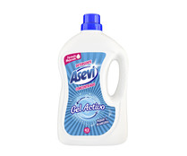 Detergente líquido para ropa blanca y de color con Gel Activo ASEVI 42 lav. 2,856 l.