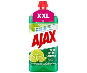 Limpiahogar ultradesengrasante con olor a limón AJAX 2 L. Limpiahogar ultradesengrasante con olor a limón AJAX 2 L.