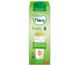 Preparado lácteo desnatado, con ácido fólico y 6 vitaminas, que ayuda a controlar el colesterol FLORA Folic B ligera 1 l. Preparado lácteo desnatado, con ácido fólico y 6 vitaminas, que ayuda a controlar el colesterol FLORA Folic B ligera 1 l.
