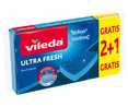 Estropajo Fibra con Esponja Ultra Fresh No Raya VILEDA 2+1 uds.