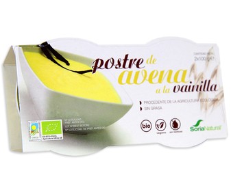 Postre de avena y vainilla ecológico 100 gramos Postre de avena y vainilla ecológico 100 gramos