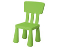 Silla infantil de color verde de 30x30x67 cm, ideal para jardín y terraza, IKUNIK.