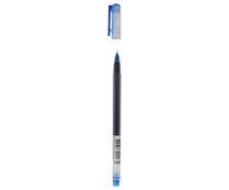 Bolígrafo tipo roller punta fina grosor de 0.5mm y tinta azul, secado rápido, PRODUCTO ECONÓMICO ALCAMPO.