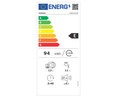 Lavavajillas HISENSE HS622E10W, capacidad 13 servicios, clasificación energética E, H: 84,5cm, A: 59,8cm, F: 60cm.