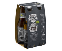 Sidra sin alcohol, sin gluten, con stevia y sin azucares añadidos MAELOC 4 x 20 cl.