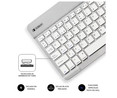Teclado Bluetooth SUBBLIM SMART BT KEYBOARD plata, diseño Slim, batería de litio, conector Micro-USB.