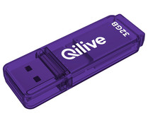 Memoria USB 32GB QILIVE Q.8273, Usb 2.0, color morado.