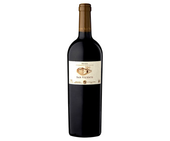 Vino tinto reserva con denominación de origen Rioja SAN VICENTE botella de 75 cl. Vino tinto reserva con denominación de origen Rioja SAN VICENTE botella de 75 cl.