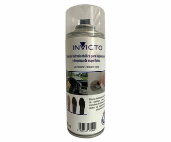 Limpiador superficies en solución hidroalcohólica a spray, INVICTO. Limpiador superficies en solución hidroalcohólica a spray, INVICTO.