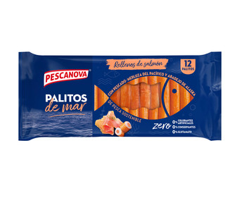 Palitos de mar rellenos de salmón PESCANOVA 260 g. Palitos de mar rellenos de salmón PESCANOVA 260 g.