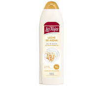 Gel para baño o ducha con sales minerales y leche de avena LA TOJA 550 ml.