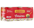 Aceitunas verdes rellenas 3 latas de 50 g