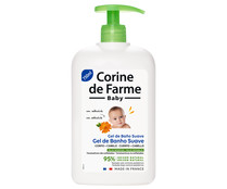 Gel de baño para bebé para cabello y cuerpo, especial pieles sensibles CORINE DE FARME Baby 750 ml.