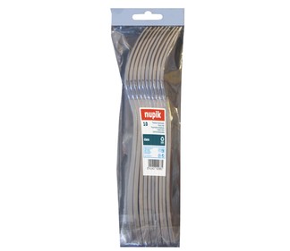 Tenedores desechables fabricados en plástico color plata NUPIK 10 unidades. Tenedores desechables fabricados en plástico color plata NUPIK 10 unidades.