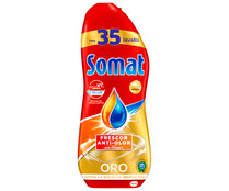 Detergente lavavajillas máquina gel frescor anti-olor SOMAT 35 ds. 630 ml.
