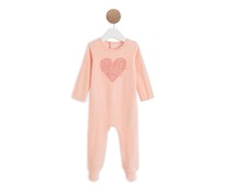 Pijama pelele de terciopelo para bebé IN EXTENSO, talla 80.