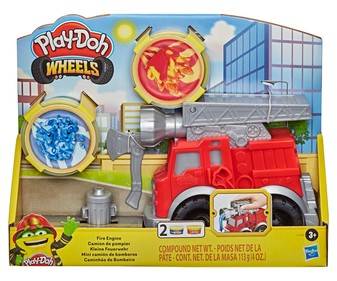 Juego de plastilina Mini camión de bomberos con 2 botes de colores PLAY-DOH. Juego de plastilina Mini camión de bomberos con 2 botes de colores PLAY-DOH.