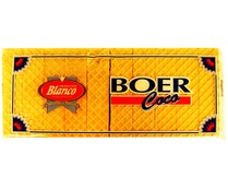 Barquillo sabor coco Boer BLANCO 330 gr,