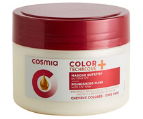 Mascarilla nutritiva con filtro UV para cabellos teñidos o con mechas COSMIA Color technique + 300 ml.