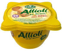 Salsa Allioli tradicional (aceite, ajo fresco, huevos, sal y limón) CHOVI 180 ml.