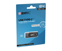 Memoria USB 64GB SANDISK Emtec, conexión USB3.2 tipo-C.