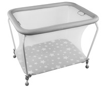 Parque para bebé, rectangular, de 105 x 80 x 80 cm, color gris, PLASTIMYR. Parque para bebé, rectangular, de 105 x 80 x 80 cm, color gris, PLASTIMYR.