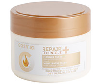 Mascarilla hidratante y reparadora de cabellos secos y dañados COSMIA Repair technique + 300 ml.