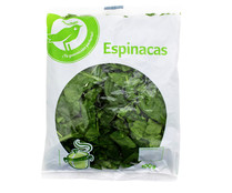 Espinacas troceadas PRODUCTO ECONÓMICO ALCAMPO 300 g.
