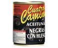 Aceitunas negras enteras (con hueso) CUATRO CAMINOS 150 g.
