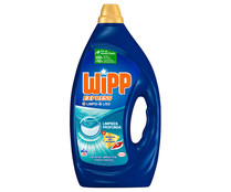 Detergente en gel para lavadora Limpio y Liso WIPP EXPRESS 75 lav. 3,750 L.