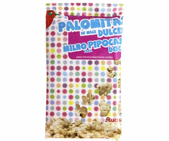Palomitas de maíz dulces paquete de 100 gramos Palomitas de maíz dulces paquete de 100 gramos