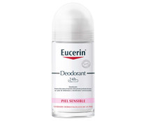 Desodorante en roll on para pieles sensibles EUCERIN 50 ml.