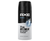 Desodorante en spray para hombre con protección anti-transpirante hasta 72 horas AXE Ice chill 150 ml.