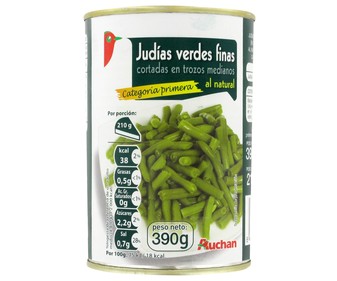 Judías verdes finas lata de 210 gramos Judías verdes finas lata de 210 gramos