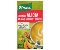 Crema de Alicia (calabaza, zanahoria y guisantes) KNORR 500 ml.