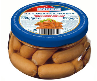Salchichas cocidas frasco de 150 gramos Salchichas cocidas frasco de 150 gramos