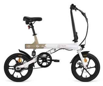 Bicicleta eléctrica plegable YOUIN Rio, 250W, 7 velocidades, ruedas 16”, autonomía hasta 45km.