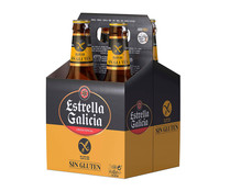 Cerveza sin gluten ESTRELLA GALICIA ESPECIAL, 4 uds x de 33 cl. - Alcampo
