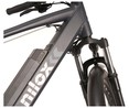 Bicicleta eléctrica NILOX X7 Plus, 250W, vel max 25km/h, ruedas 27,5", autonomía 80Km.