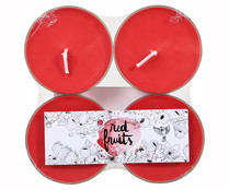 Set de 4 velas perfumadas frutos rojos, SNC.