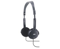 Auriculares tipo casco JVC HAL50 con cable, plegable, color negro.