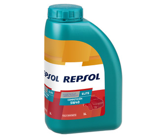 Aceite sintético para vehículos con motores de gasolina o diésel REPSOL Elite Competición 1 litro. Aceite sintético para vehículos con motores de gasolina o diésel REPSOL Elite Competición 1 litro.