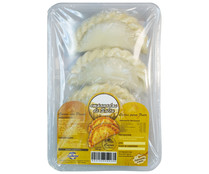 Empanadas de Salta, elaboradas a mano, ultracongeladas y rellenas de carne con pasas LA SALTEÑA 340 g.