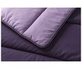 Relleno nódico de fibra reciclada bicolor revesible para cama de 150cm, 300g/m², SAVEL, color morado/lila.