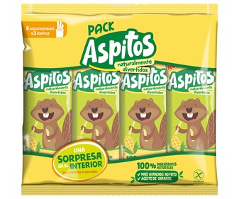 Aspitos (aperitivo de maíz horneado sin gluten) ASPIL 40 gramos Aspitos (aperitivo de maíz horneado sin gluten) ASPIL 40 gramos