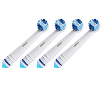 Pack de 4 recambios de cepillo dental eléctrico QILIVE, limpieza total.