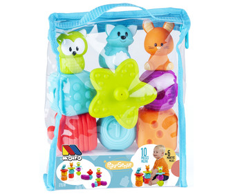 Bolsa de actividades con 10 piezas blandas, MOLTÓ. Bolsa de actividades con 10 piezas blandas, MOLTÓ.
